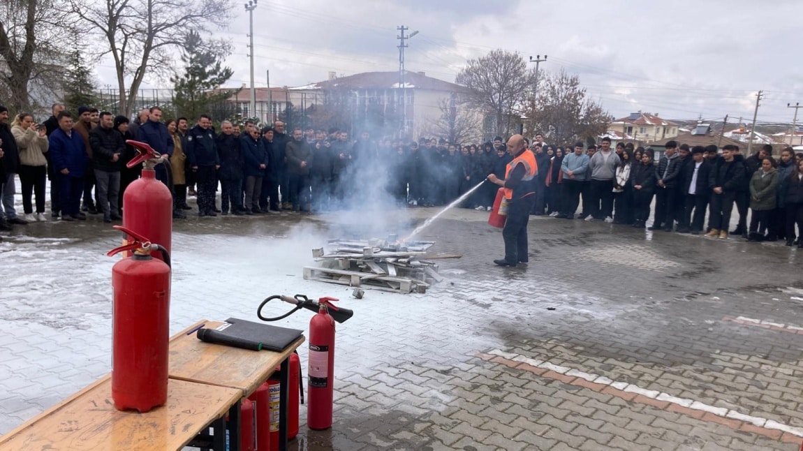 Okulumuzda yangın tatbikatı yapıldı